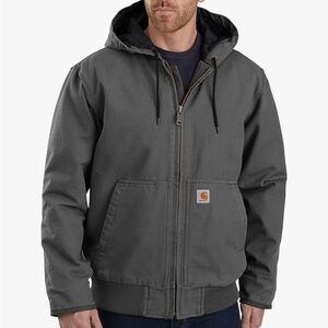 Carhartt Men's 3X Tall Gray Hooded Jacket nwt